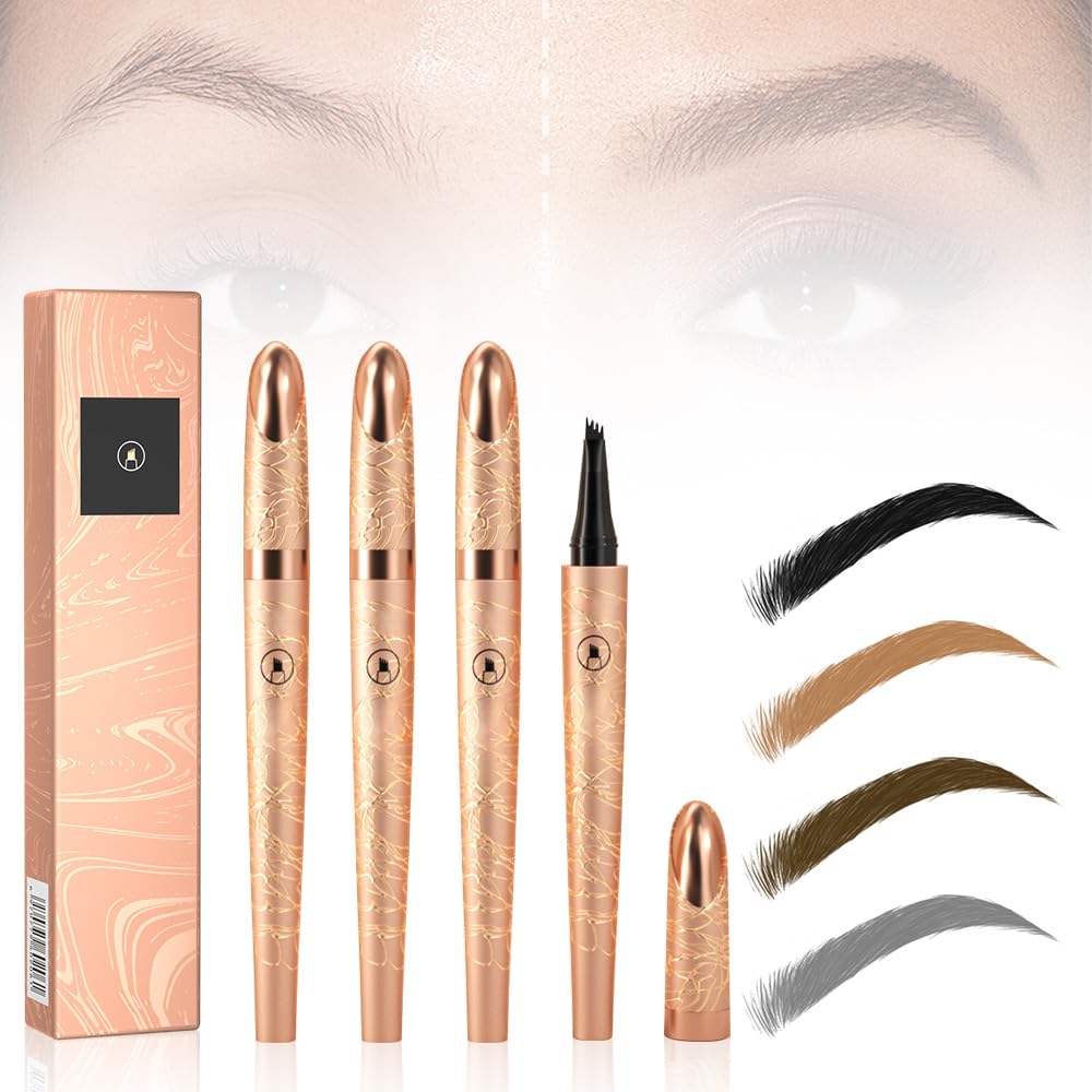 Олівець 3D Водостійкий Microblading Eyebrow Pencil 4 Fork Tip Tattoo Pen Водостійкий олівець для брів з мікровилковим аплікатором Black, фото №2 Олівець 3D Водостійкий Microblading Eyebrow Pencil 4 Fork Tip Tattoo Pen Водостійкий олівець для брів з мікровилковим аплікатором Black, фото №2