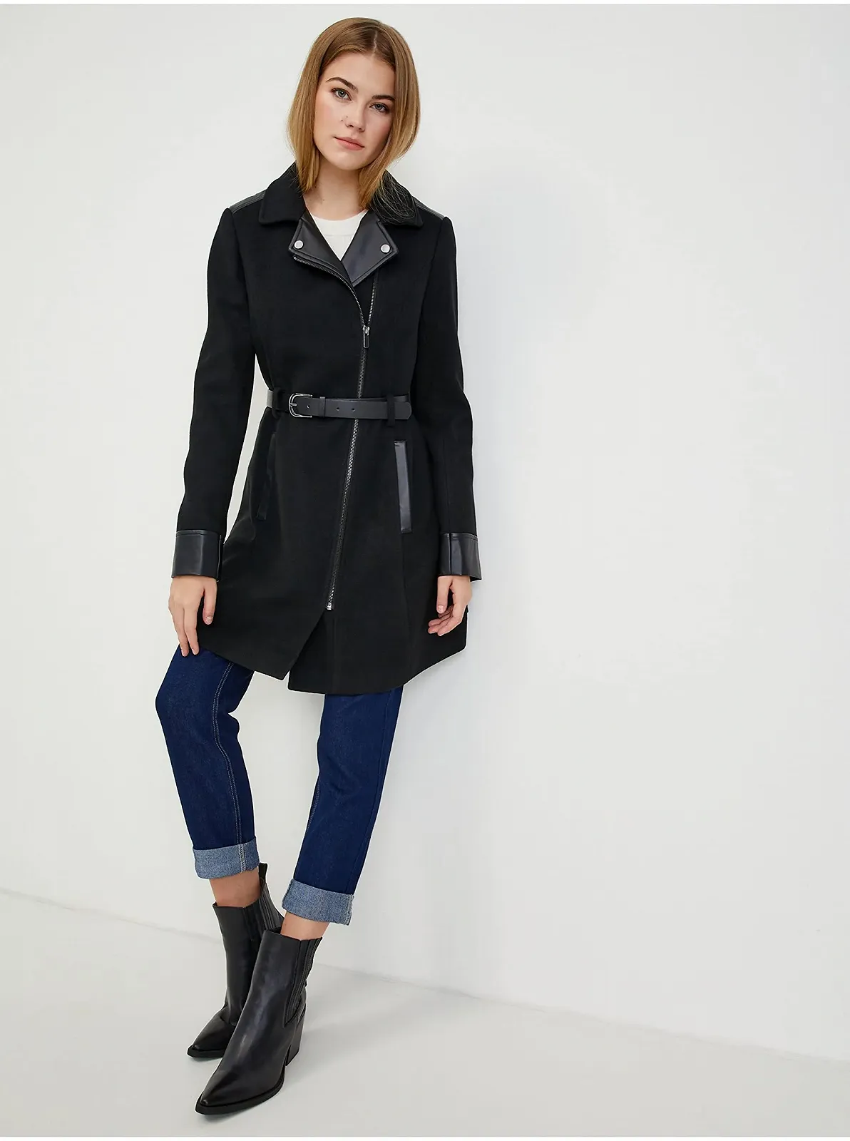 Пальто ORSAY Зимнее Женское Серое с шерстью 50, фото №4 Пальто ORSAY Зимнее Женское Серое с шерстью 50, фото №4