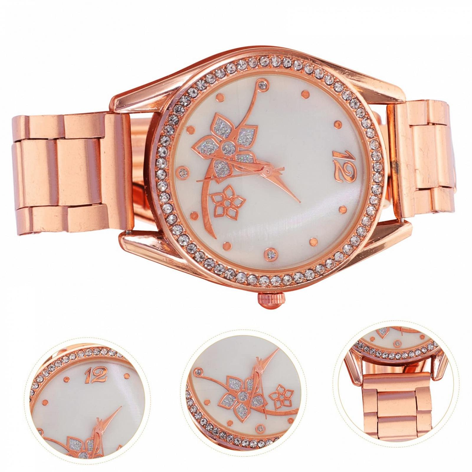 Кварцовий годинник VALICLUD Спортивний, Рожеве золото, фото №8