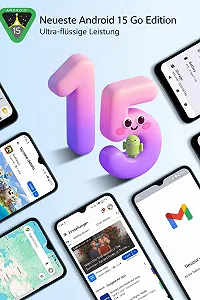 Смартфон XGODY X36 7 ГБ/32 ГБ 6.52" Android 15 Go 4G LTE 13 Мп + 5 Мп Black synthetic.ua - Фото 1