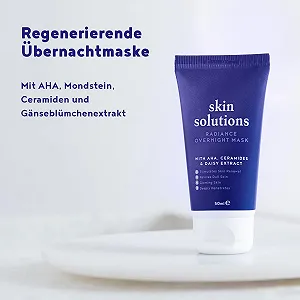 Ночная Маска для Лица Alpha Foods Увлажняющая, Регенерирует Кожу на Ночь с AHA, Керамидами и Экстрактом Ромашки synthetic.ua - Фото 1