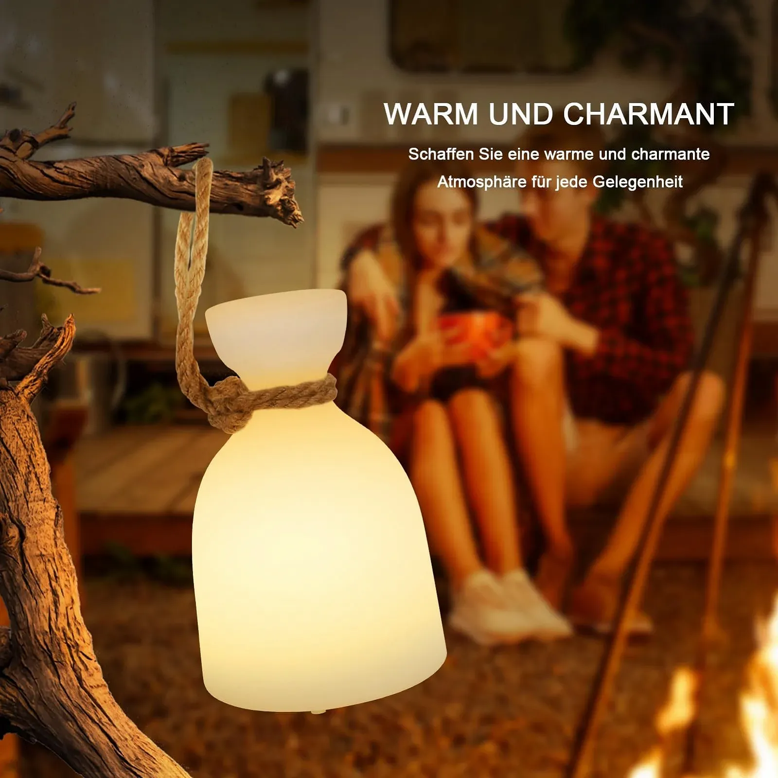 Настільна лампа FUYO LED (набір з 2 шт.) Wireless IP44 Акумуляторна RGB Dimmable, фото №3