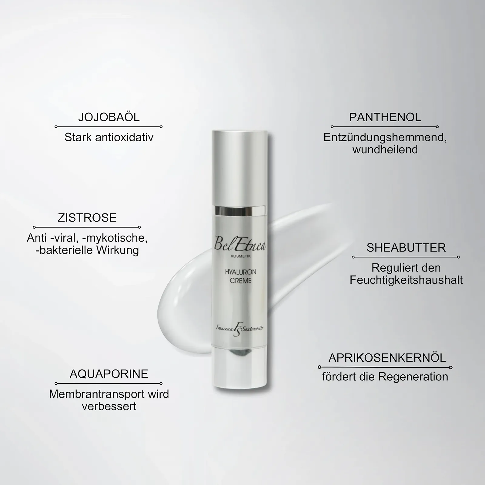 Крем для обличчя Hyaluronic Cream High Dose with Aquaporin 24h Anti-Ageing 50 мл, фото №7 Крем для обличчя Hyaluronic Cream High Dose with Aquaporin 24h Anti-Ageing 50 мл, фото №7