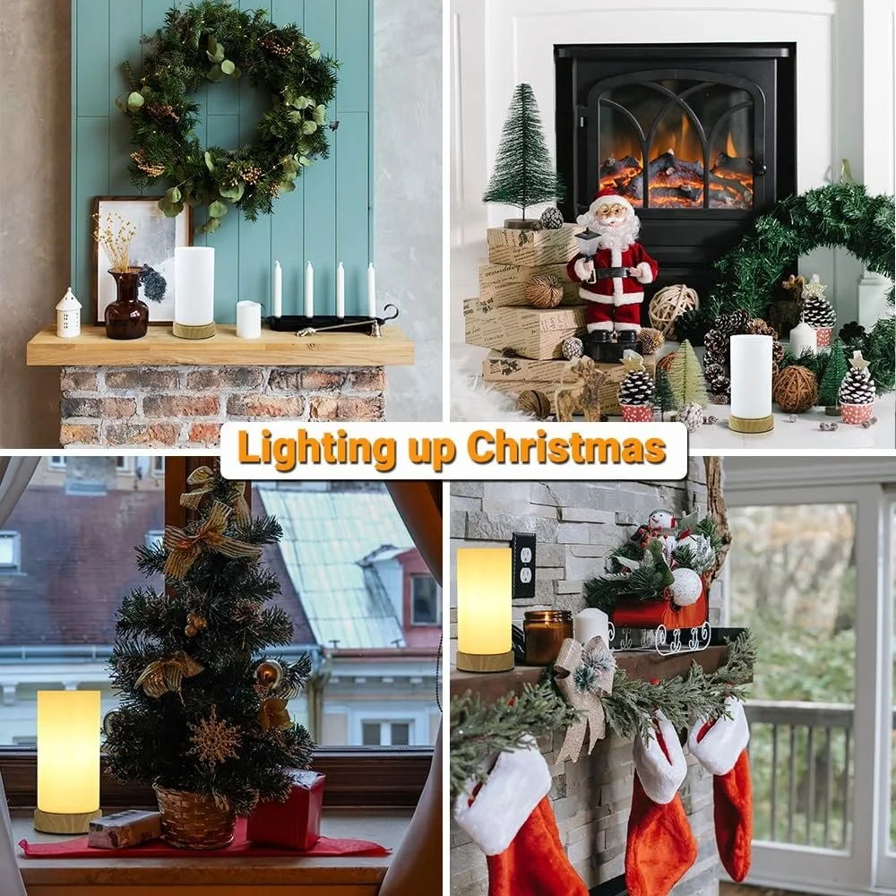 Настільна лампа сенсорна зі скляним абажуром 3 рівні яскравості E14 4 Вт, фото №5