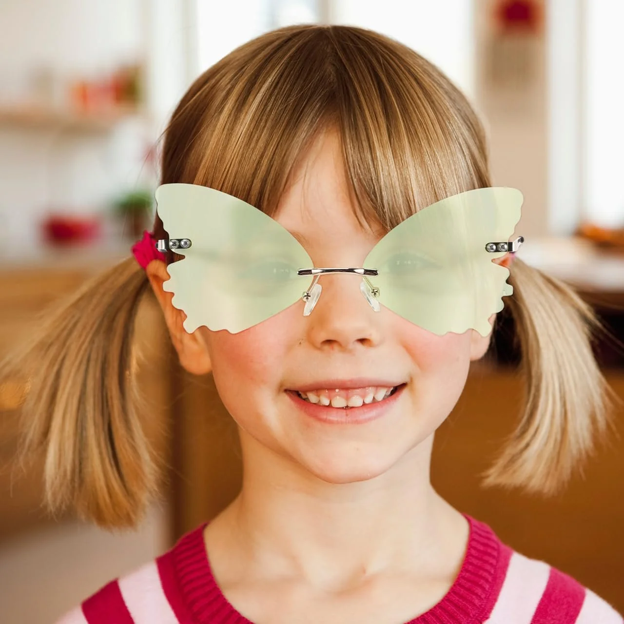 Солнцезащитные Очки CALLARON Без Оправы Крыло Фиолетовый, фото №2