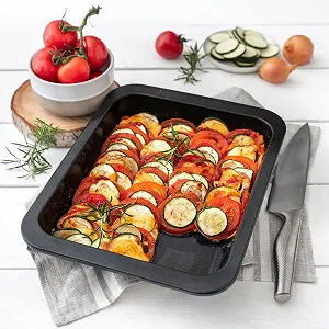 Форма для запікання Zenker SPECIAL COOKING 33 x 5 x 25 см прямокутна емальована з високим бортом Чорна 1 шт. synthetic.ua - Фото 1