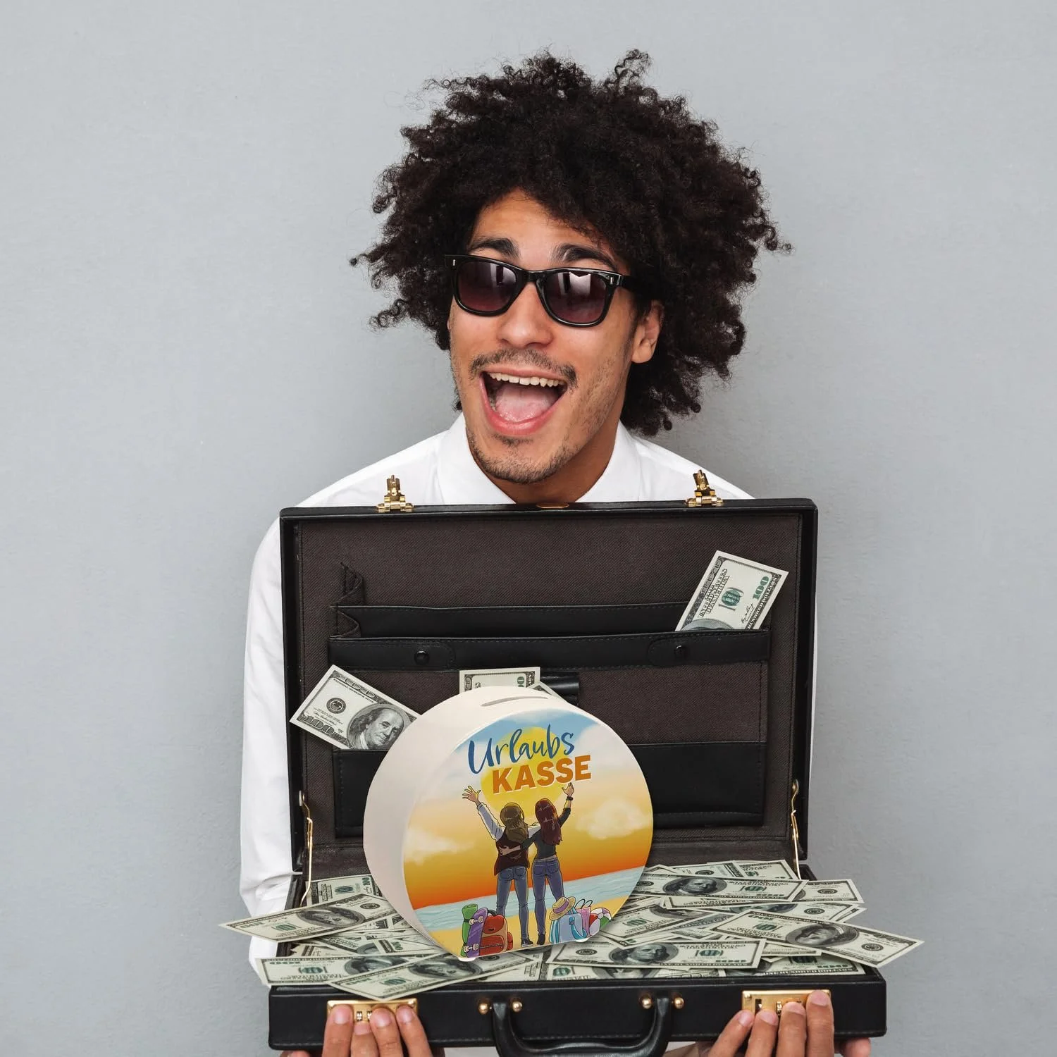 Скарбничка Holiday Fund Best Friend для подорожей керамічна, фото №5