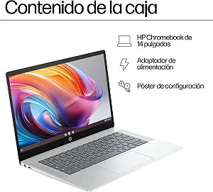 Ноутбук 14" HP Chromebook (14a-nf0001ns) Intel N100 RAM 8GB eMMC 128GB 11год батарея ChromeOS synthetic.ua - Фото 1