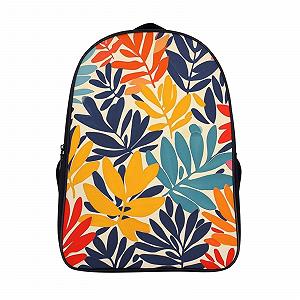Школьный рюкзак RSIUUODNF Кленовые листья 40x28x16см - Фото 1