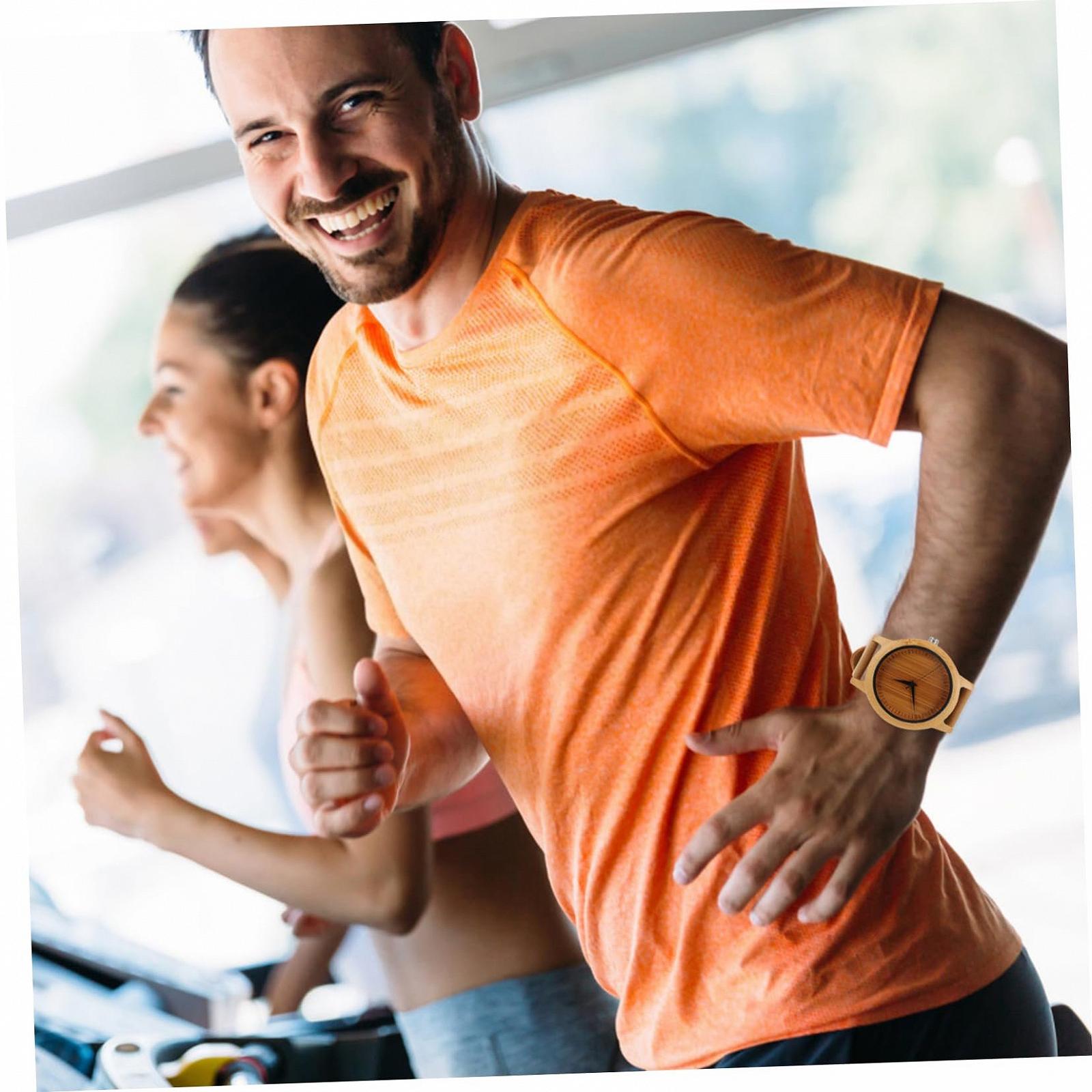 Деревянные часы Healvian Bamboo Кварцевые, фото №7 Деревянные часы Healvian Bamboo Кварцевые, фото №7