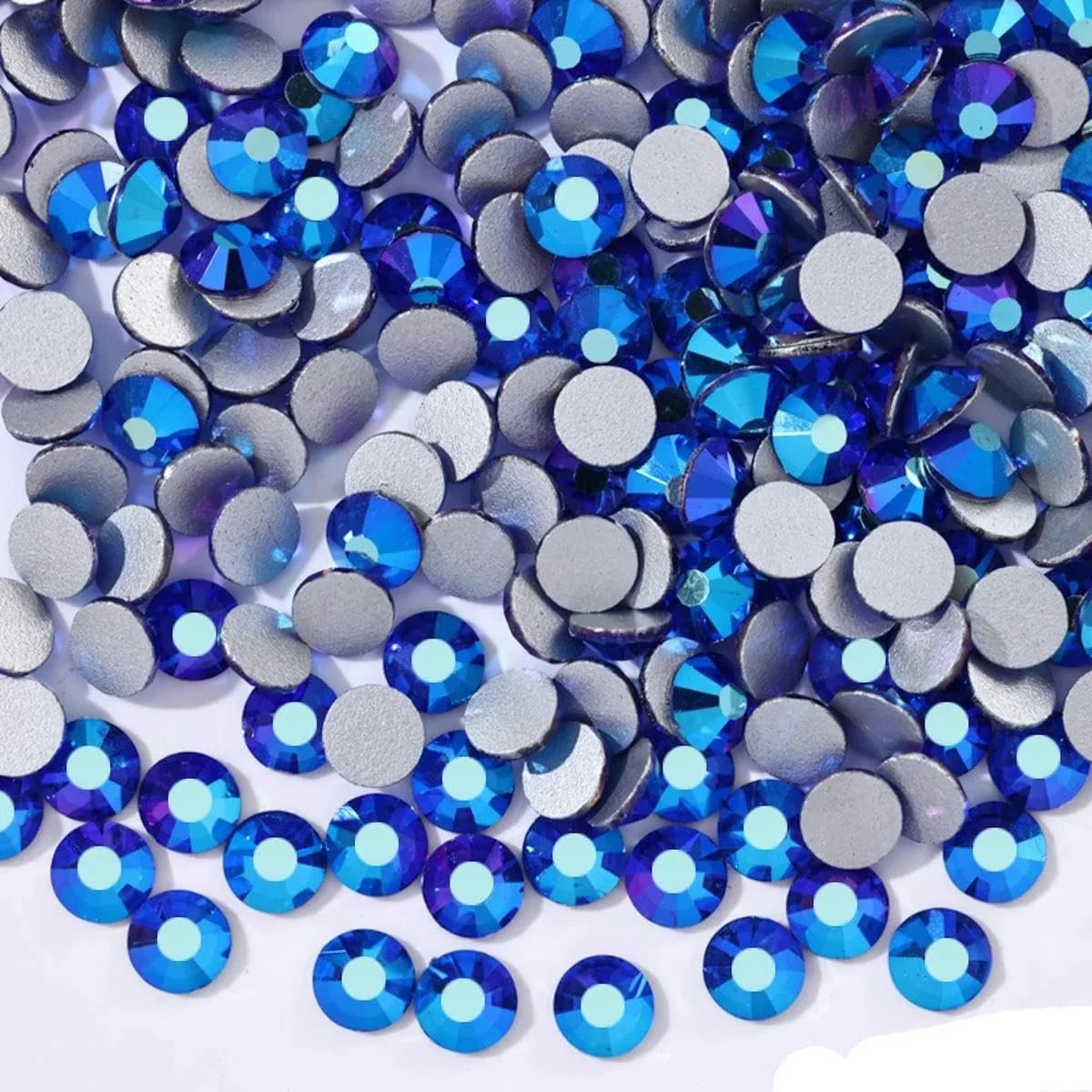 Стрази Blue Series Плоска задня частина синій дорогоцінний камінь, розмір 20, 1140 шт, фото №1