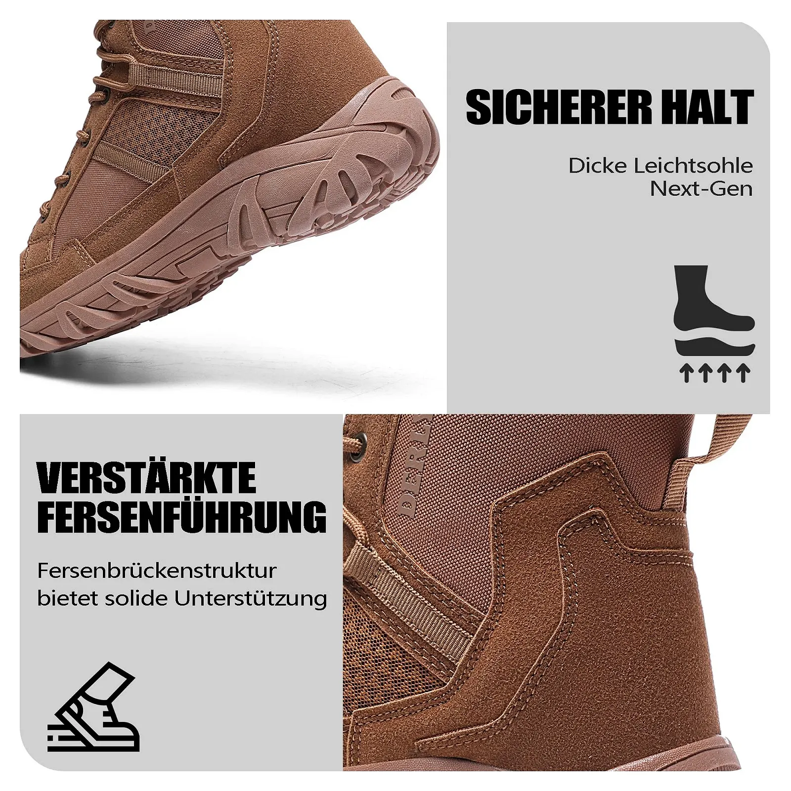 Мужские ботинки на молнии Derlychug, фото №2