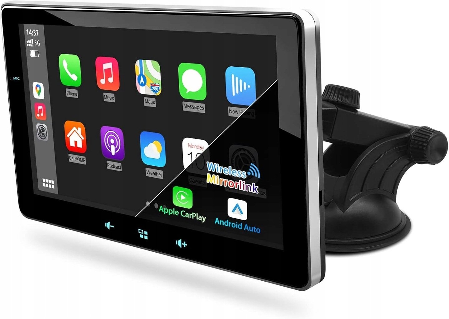 Автомагнитола Urvolax Dash / 7" Сенсорная / Apple CarPlay / Android Auto / Wi-Fi / GPS / Bluetooth / AUX / USB, фото №1