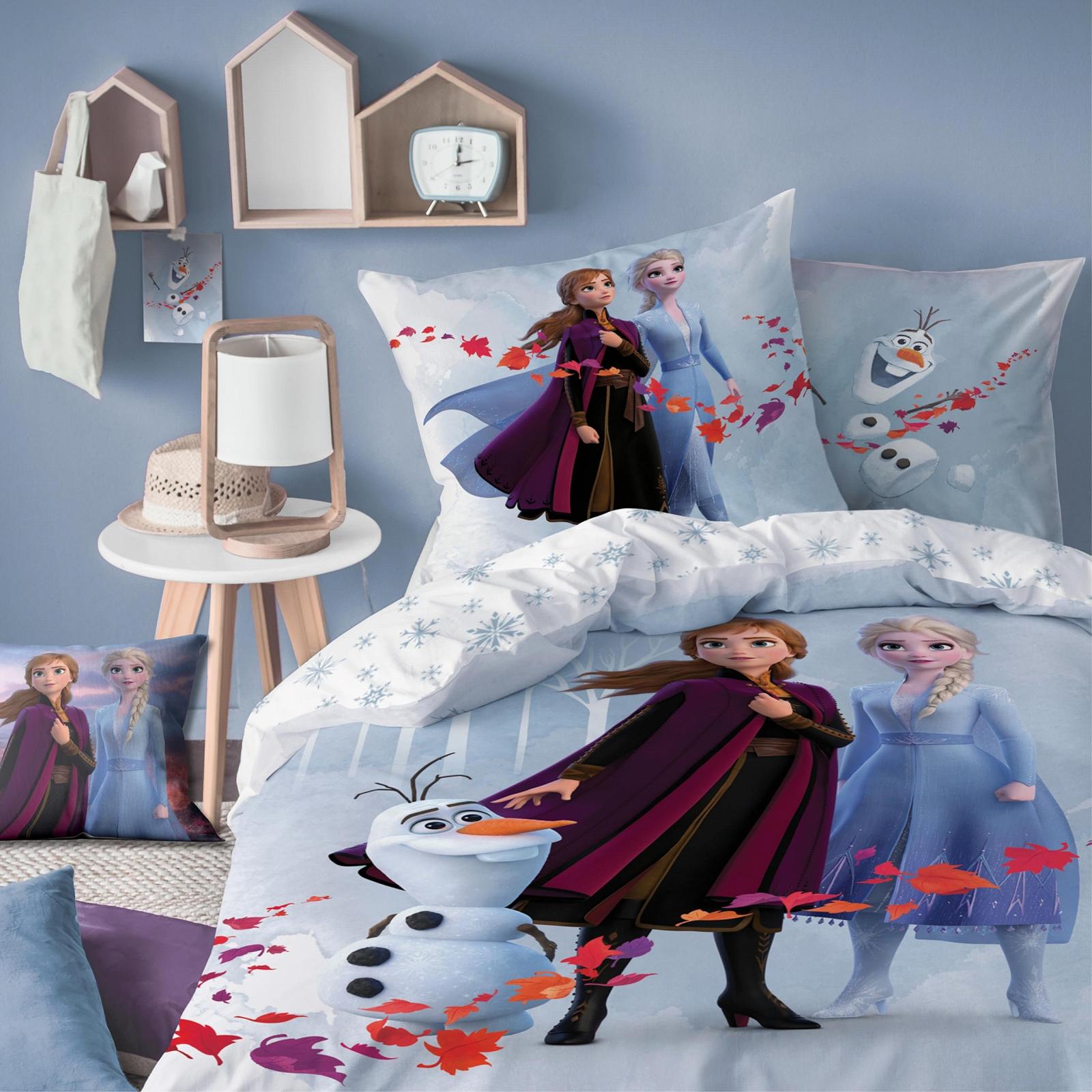 Постільна білизна CTI Frozen 2 Disney Frozen, 135 x 200 см + 80 x 80 см, ANNA, ELSA & OLAF, 100% бавовна, фото №6