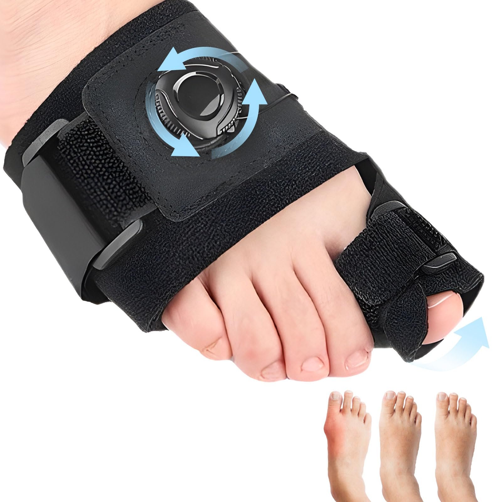 Разделитель для пальцев Hallux Valgus для левой ноги, регулируемая шина, фото №1