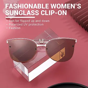 Поляризовані сонцезахисні окуляри з кліпсою з функцією відкидання, підходять для водіння synthetic.ua - Фото 1