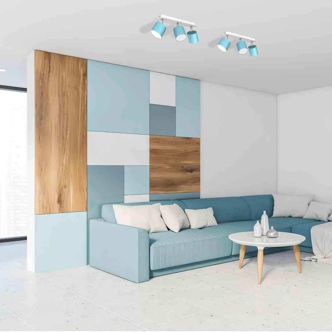 Світильник Milagro DIXIE 3xGX53 стельовий синій/білий, фото №3