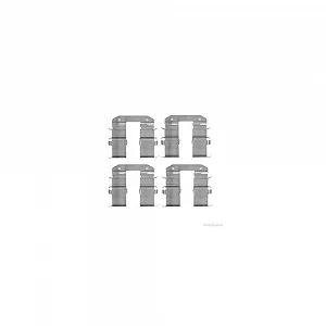 Комплект аксессуаров, тормозные колодки HERTH+BUSS JAKOPARTS J3660310 задний мост - Фото 1