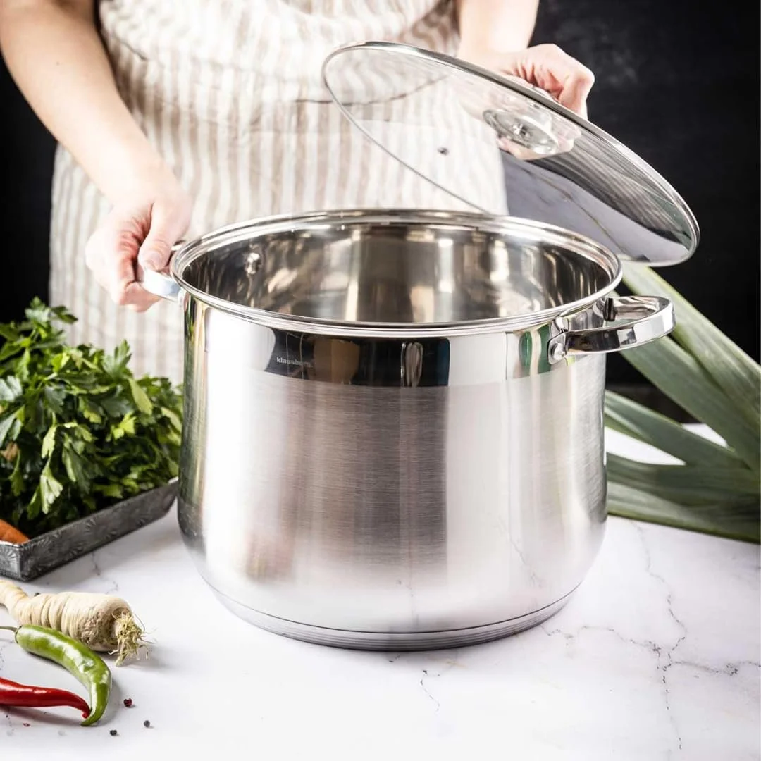 Кастрюля Premium Pot 26 x 21 см из нержавеющей стали с крышкой 10.7 л, фото №4