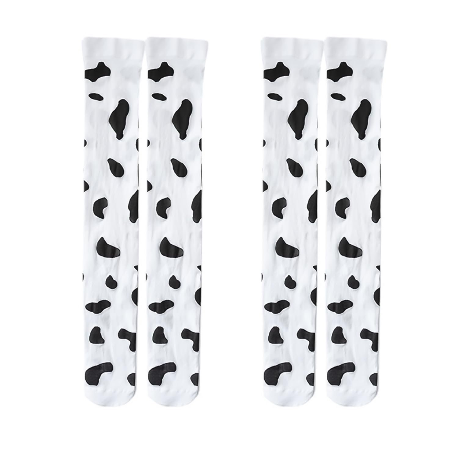 2 пары гольфов с коровами Милые женские теплые гольфы Забавные хлопковые носки с животными для девочек и женщин Multicolor One Size, разноцветные, один размер, фото №1