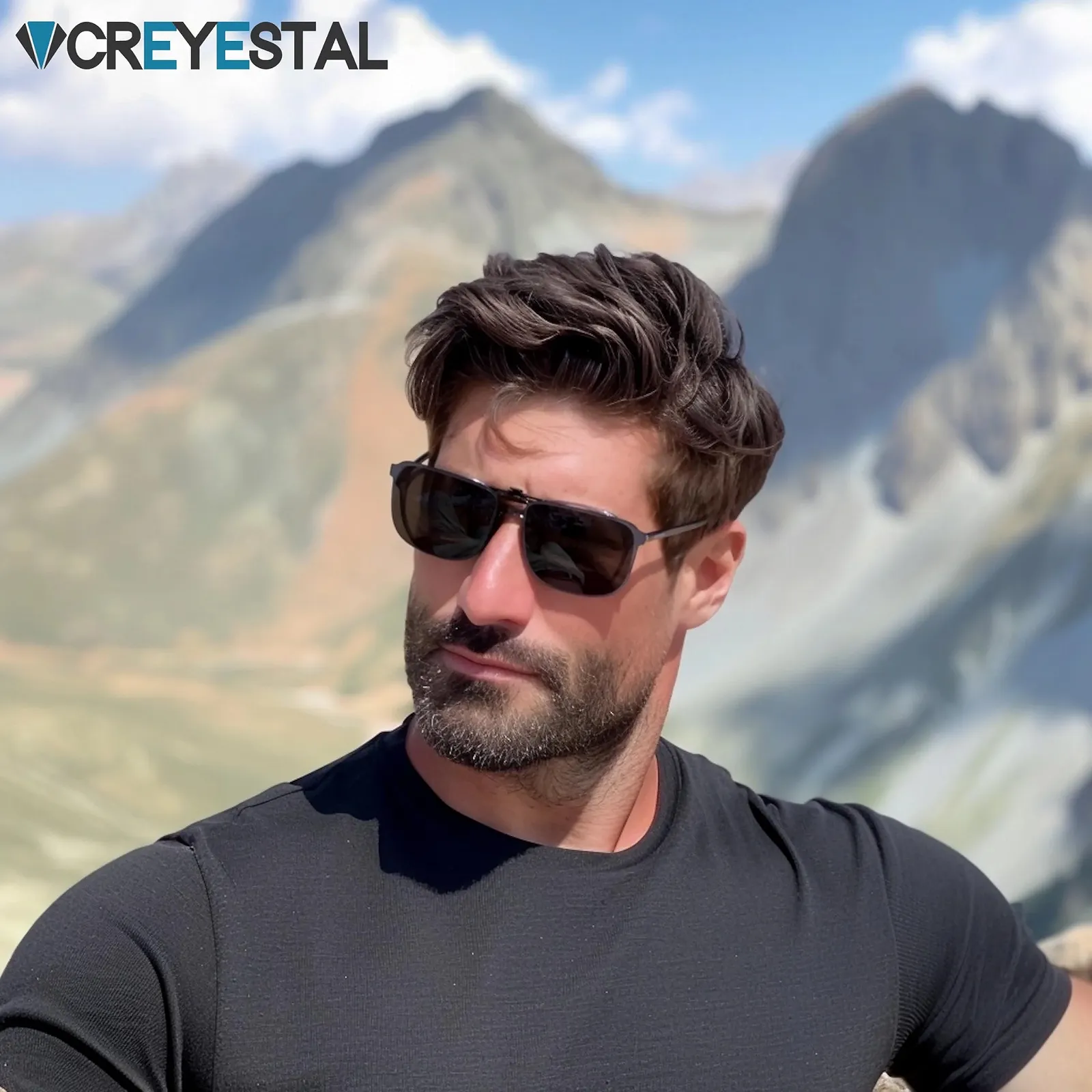 Поляризовані окуляри-накладки CREYESTAL, кліпса для окулярів, підйомні та надлегкі, чоловічі, жіночі, 100% UV400, фото №2