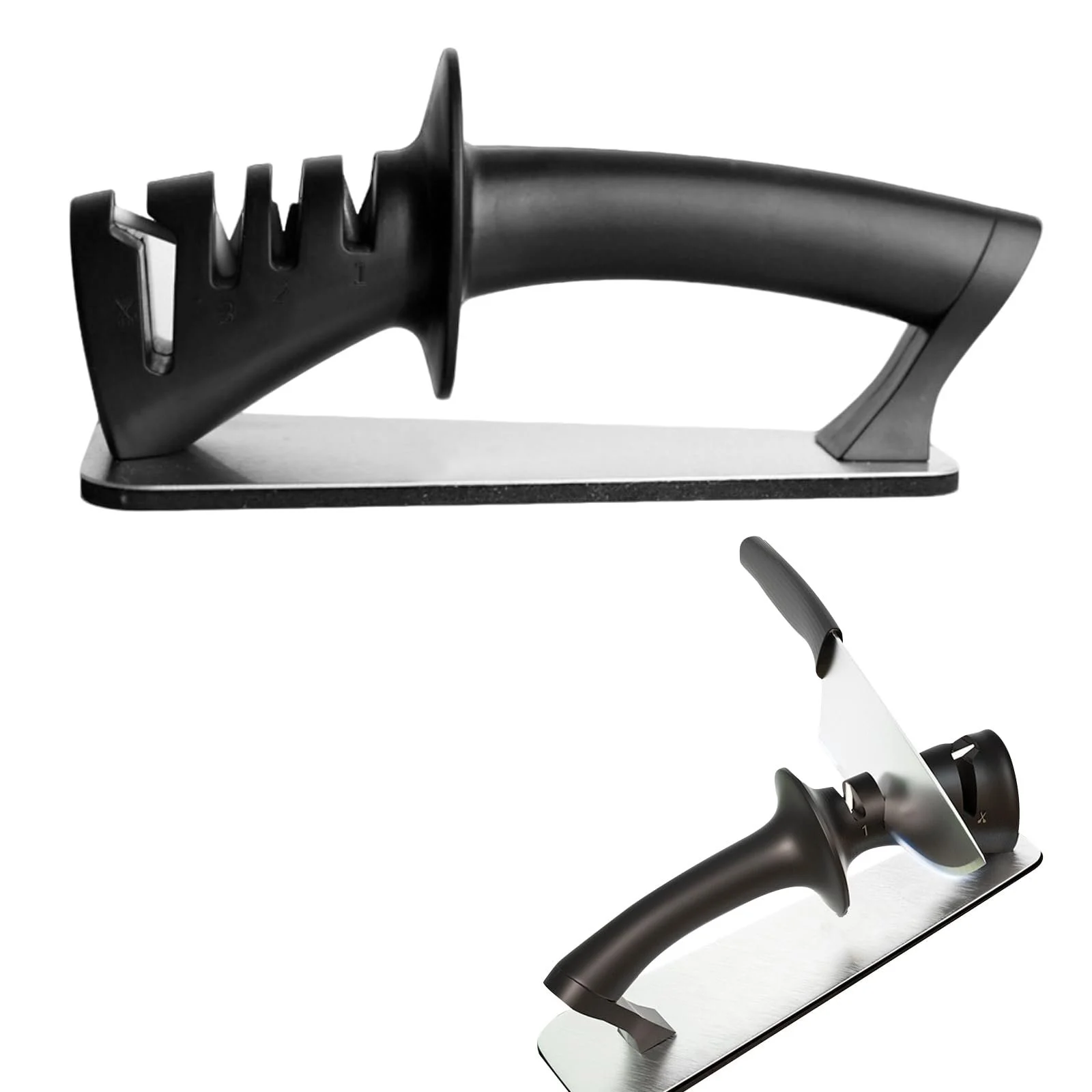 Точилка для кухонних ножів 4-в-1 Tungsten Steel Ceramic, фото №1