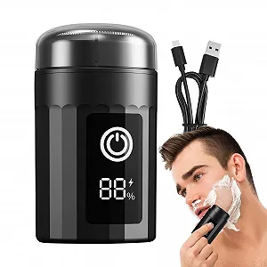 Чоловіча електробритва для голови та бороди портативна водонепроникна USB-C - Фото 1