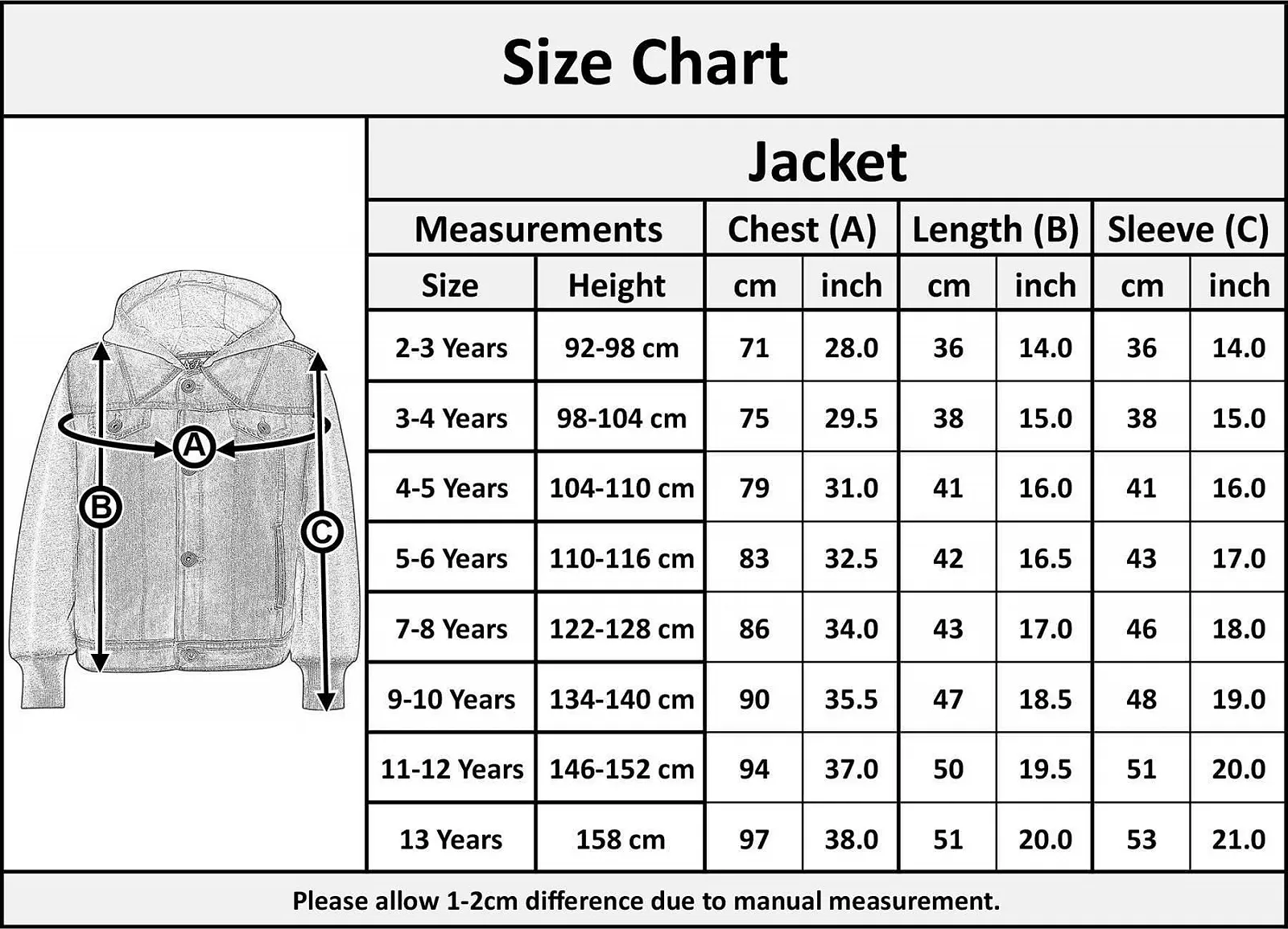 Джинсова куртка A2Z для дітей, флісові рукави та капюшон, стильна, фото №4 Джинсова куртка A2Z для дітей, флісові рукави та капюшон, стильна, фото №4