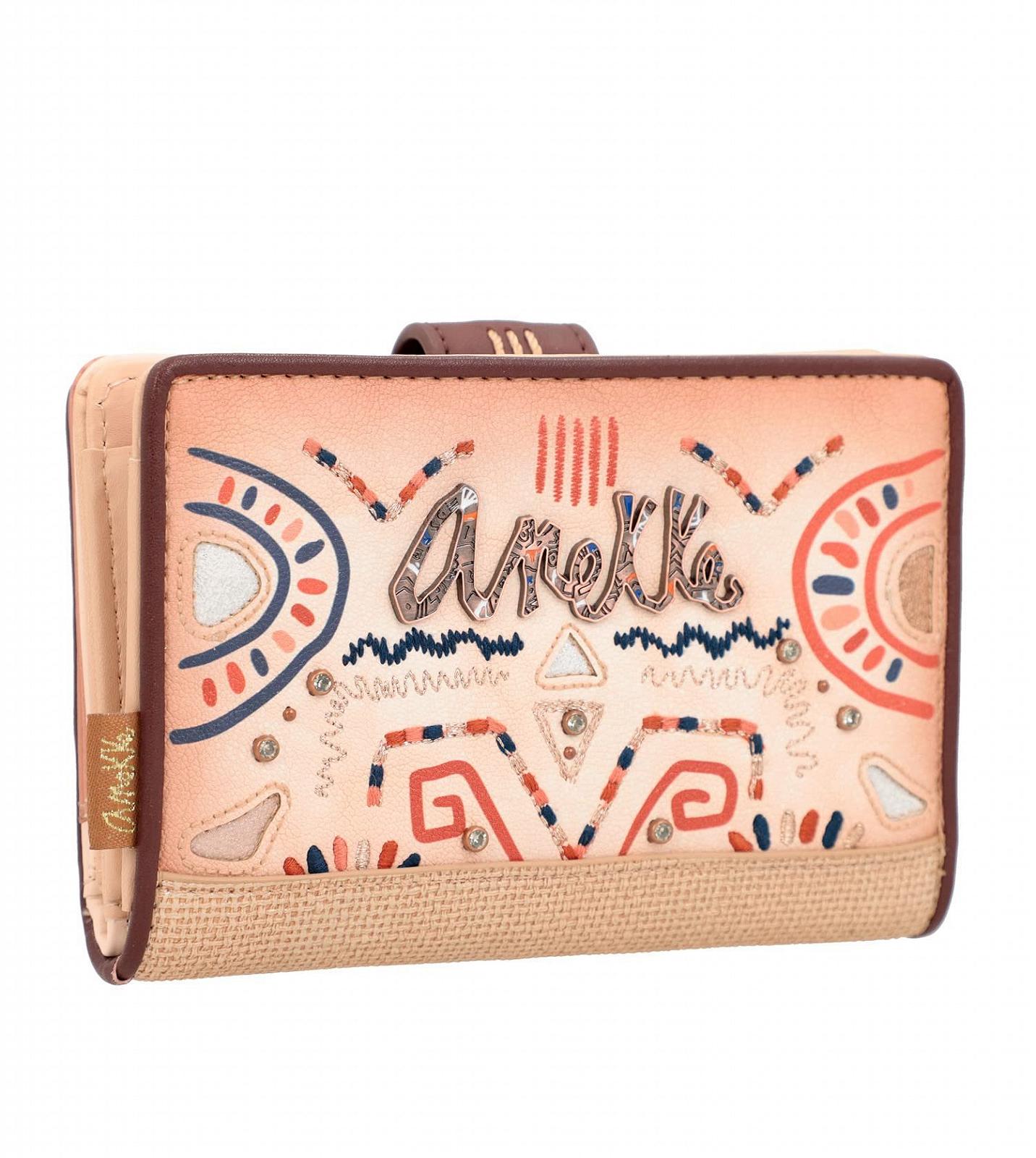 Гаманець Anekke Середній Жіночий Твердий Етнічний принт Різнокольоровий, фото №1 Гаманець Anekke Середній Жіночий Твердий Етнічний принт Різнокольоровий, фото №1