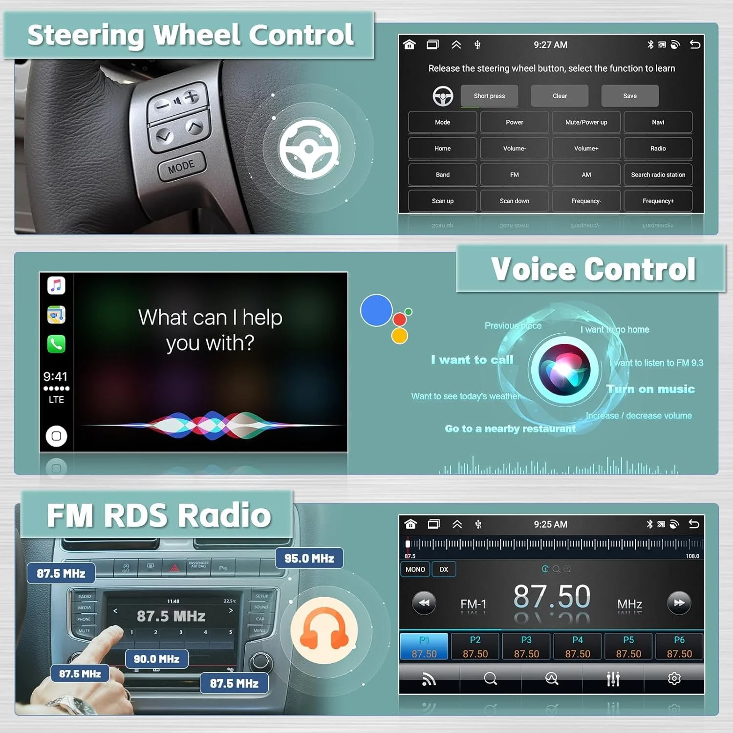 Штатная автомагнитола Hikity для Opel Astra J 2011-2012 / Buick Excelle 2010-2014 / 7" / Сенсорная / 4/64Гб / Android 13 / Apple CarPlay / Android Auto / Bluetooth / WI-FI / GPS / USB, фото №7