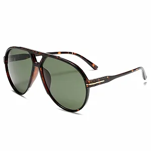 Сонцезахисні окуляри Авіатори YAMEIZE Ретро 70-х Великі Вінтажні Квадратні Подвійний міст Захист UV400 - Фото 1