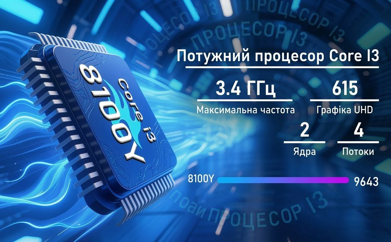 Ноутбук 15.6" rumlawn YEPBOOK-2 Intel Core m3-8100Y RAM 16GB SSD 512GB Windows 11 (UKR), фото №6