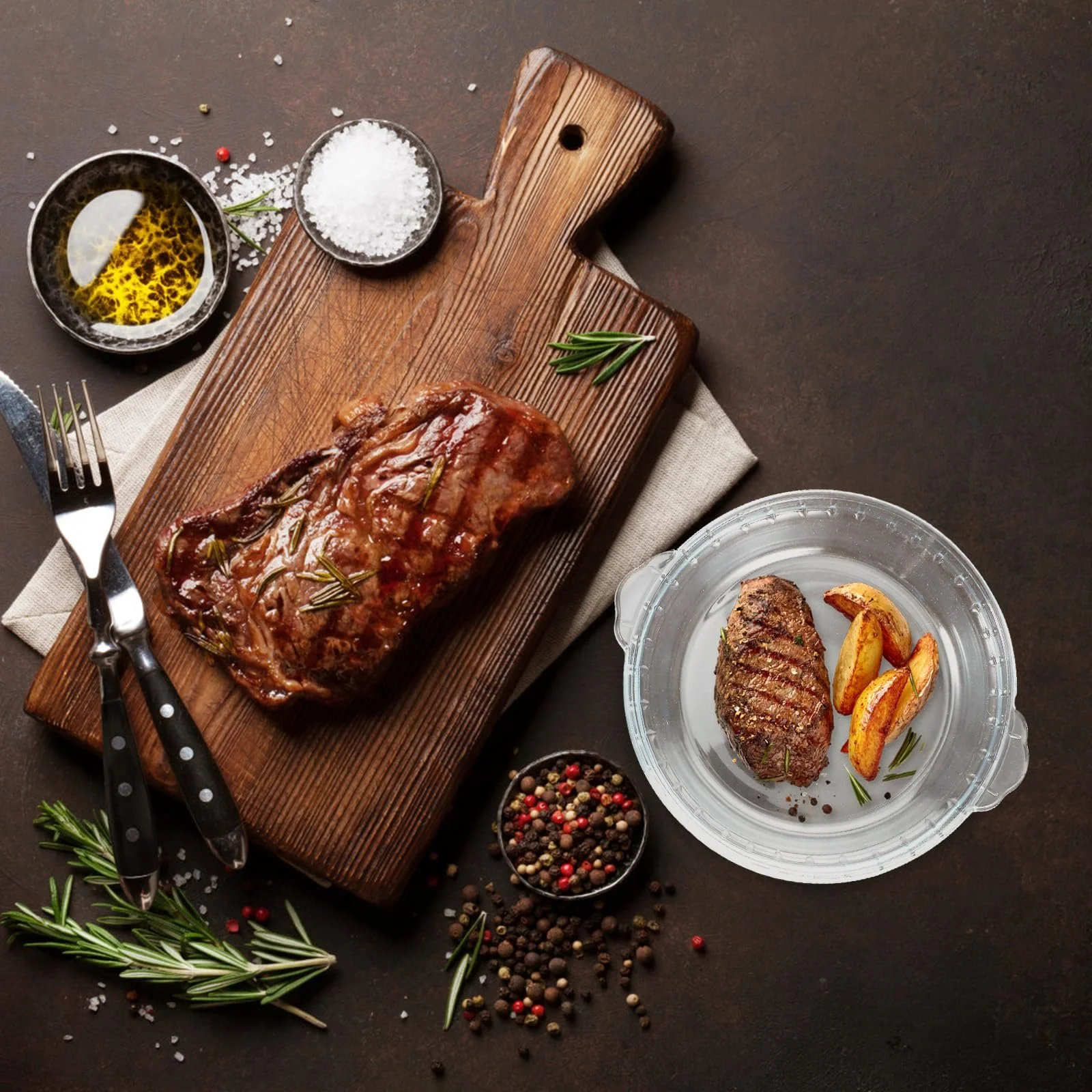 Форма для запікання VALICLUD Скляна термостійка прозора для мікрохвильової печі та духовки, фото №4 Форма для запікання VALICLUD Скляна термостійка прозора для мікрохвильової печі та духовки, фото №4