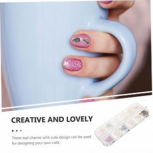 Набір прикрас для манікюру Healeved, 1 коробка, японський стиль, мушлі, літній стиль, 3D synthetic.ua - Фото 1