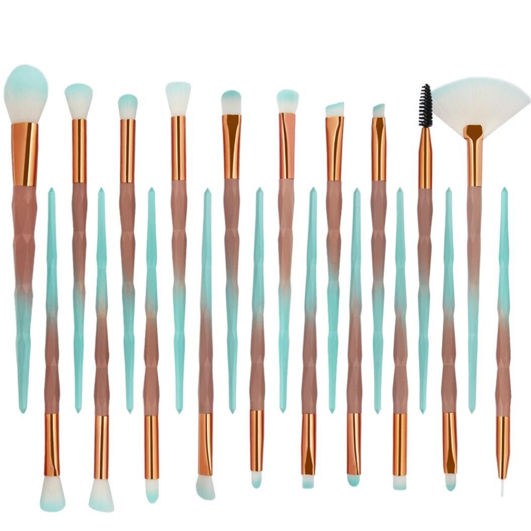 Набор кистей для макияжа Rosennie_Beauty Diamond, 20 шт, кисть для основы, бровей, подводки глаз, румян, косметический консилер, набор кистей для теней, косметические инструменты, фото №3