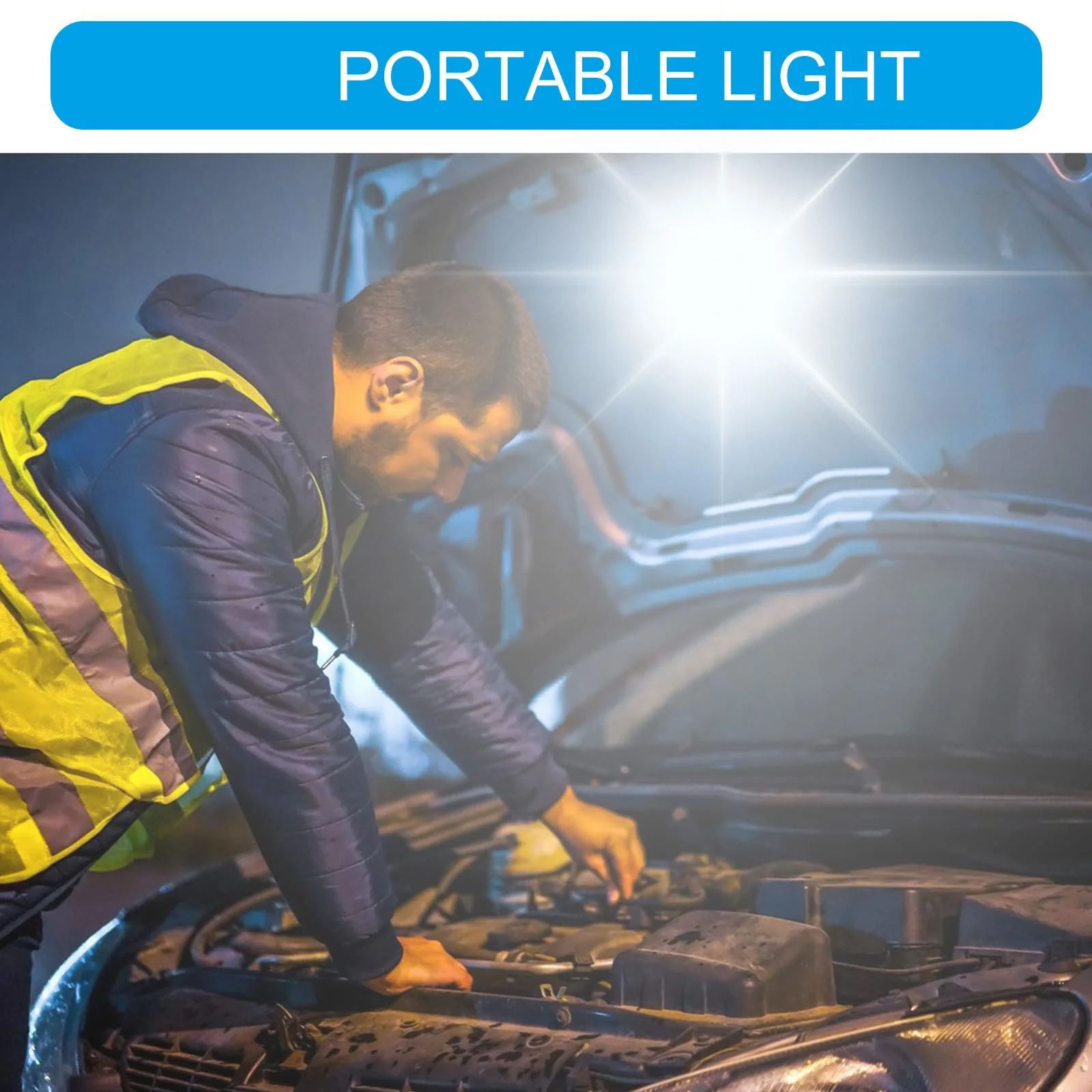 Ліхтарик USB зарядкою з гачком Ручний аварійний для кемпінгу LED Кишеньковий Портативний з USB зарядкою і гачком для нічного бігу та патрулювання, фото №7