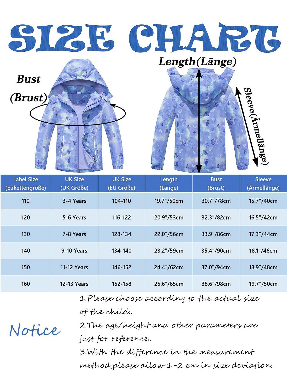 Водонепроницаемая ветровка для девочек SERENYOU на флисовой подкладке со съемным капюшоном, фото №5 Водонепроницаемая ветровка для девочек SERENYOU на флисовой подкладке со съемным капюшоном, фото №5