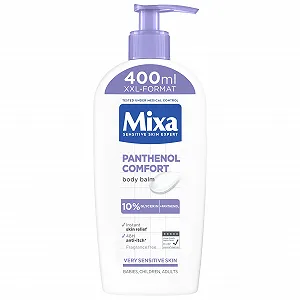 Лосьон для тела Mixa Panthenol XXL Успокаивающий бальзам против зуда с пантенолом и растительным глицерином для чувствительной кожи 400 мл - Фото 1