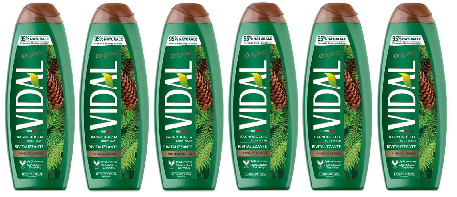 Гель-піна для душу Vidal Bagnodoccia Pino Classico з ароматом сосни 500 мл 6 шт, фото №1