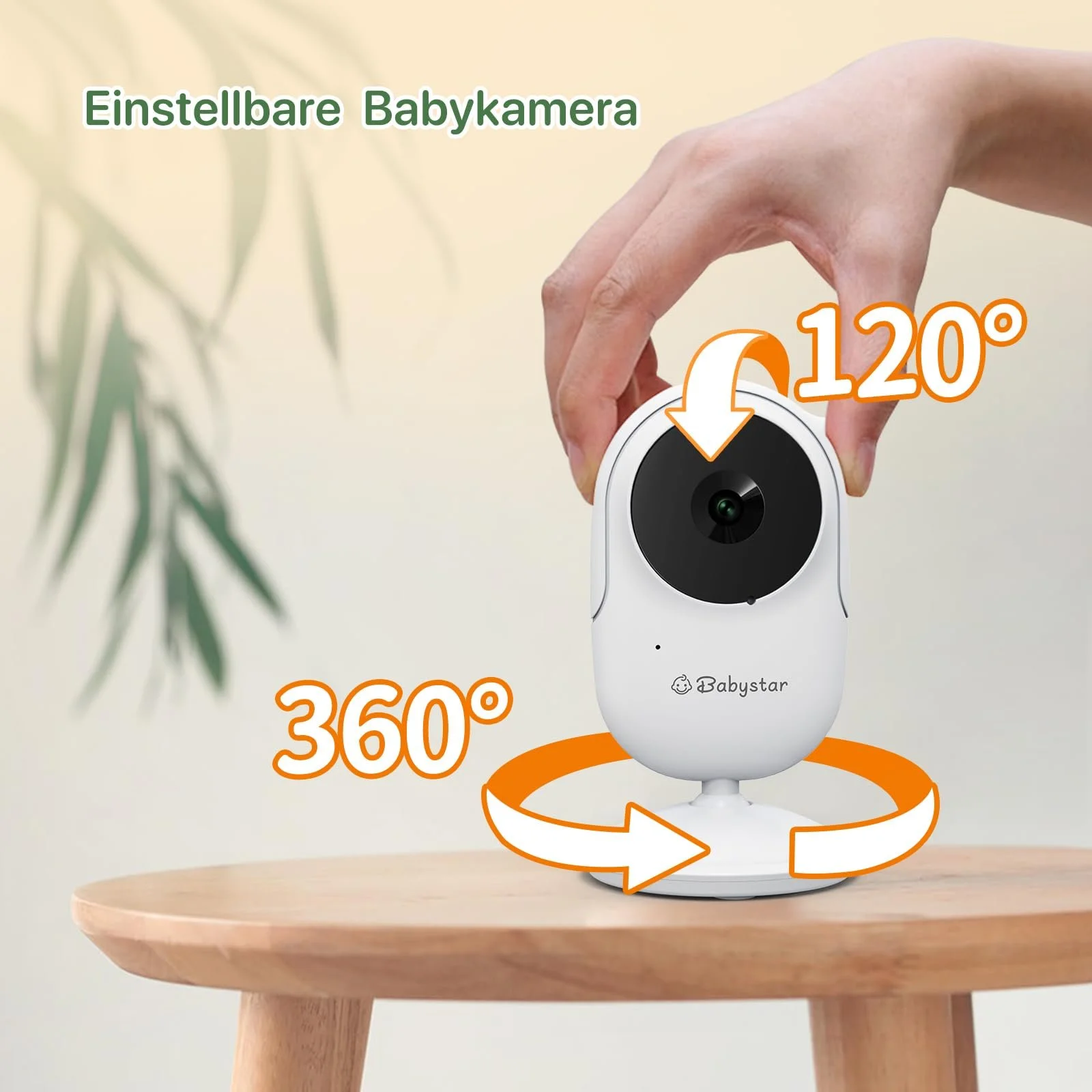 Відеоняня Babystar 2.4 дюйма Night Vision Eco Mode Two-Way Audio Lullabies White, фото №8 Відеоняня Babystar 2.4 дюйма Night Vision Eco Mode Two-Way Audio Lullabies White, фото №8