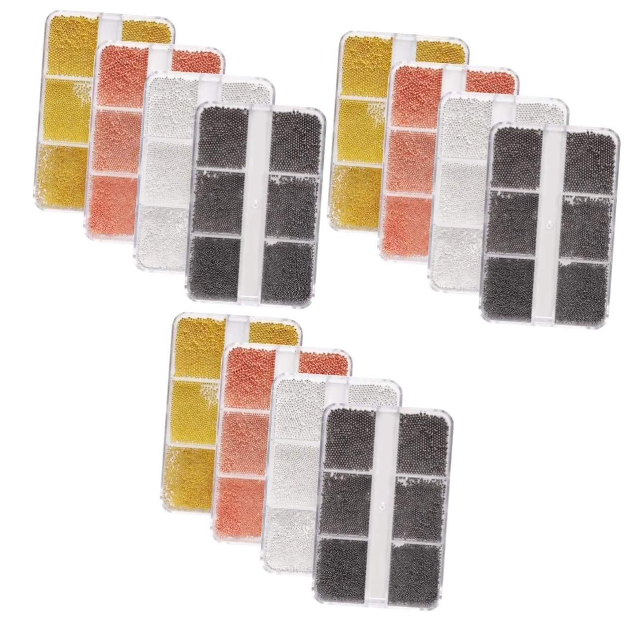 Міні Перлини minkissy Рожеве Золото та Антрацит Круглі для дизайну нігтів, фото №1 Міні Перлини minkissy Рожеве Золото та Антрацит Круглі для дизайну нігтів, фото №1