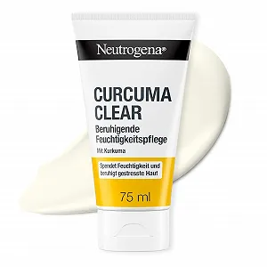 Крем для обличчя Neutrogena Curcuma Clear Soothing Moisturizer заспокійливий зволожувальний для проблемної та чутливої шкіри 75 мл - Фото 1