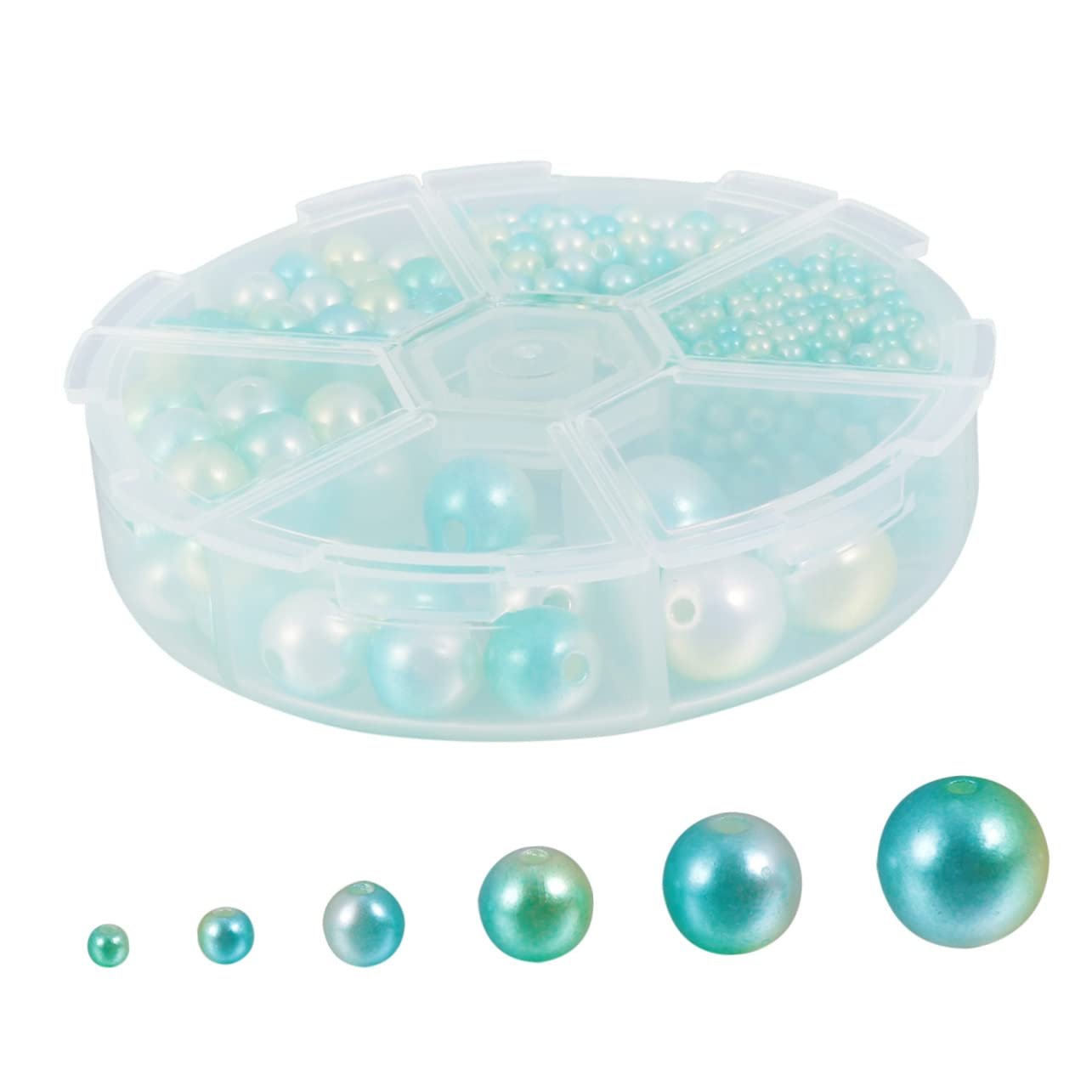 Перлини Coheali Круглі Пластикові Імітація для нігтів, фото №2