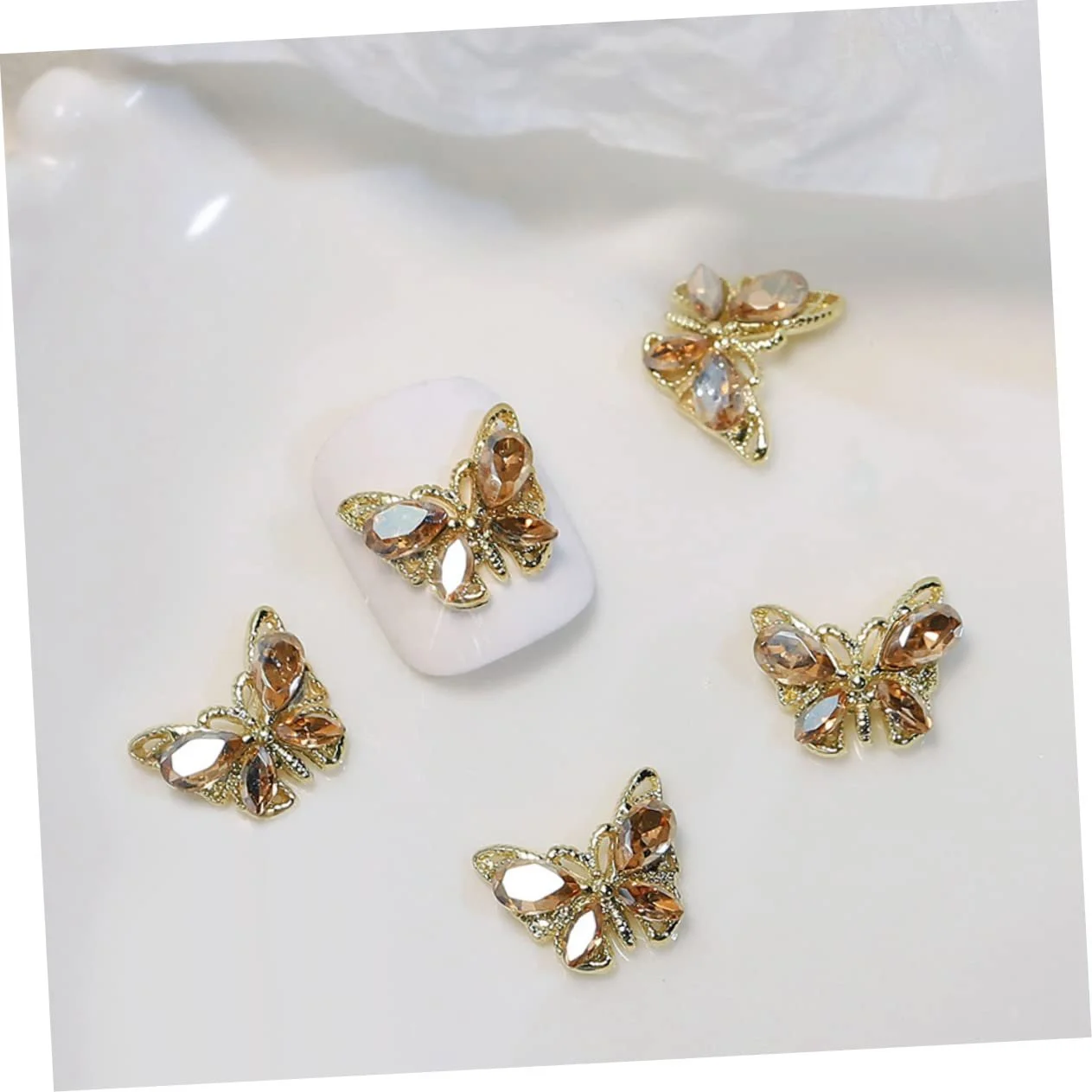 Стрази для нігтів Метелик 3D Healeved 5 наборів, фото №2