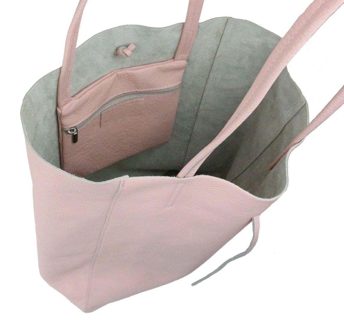 Женская сумка с открытой ручкой Girly Handbags из натуральной кожи, фото №5