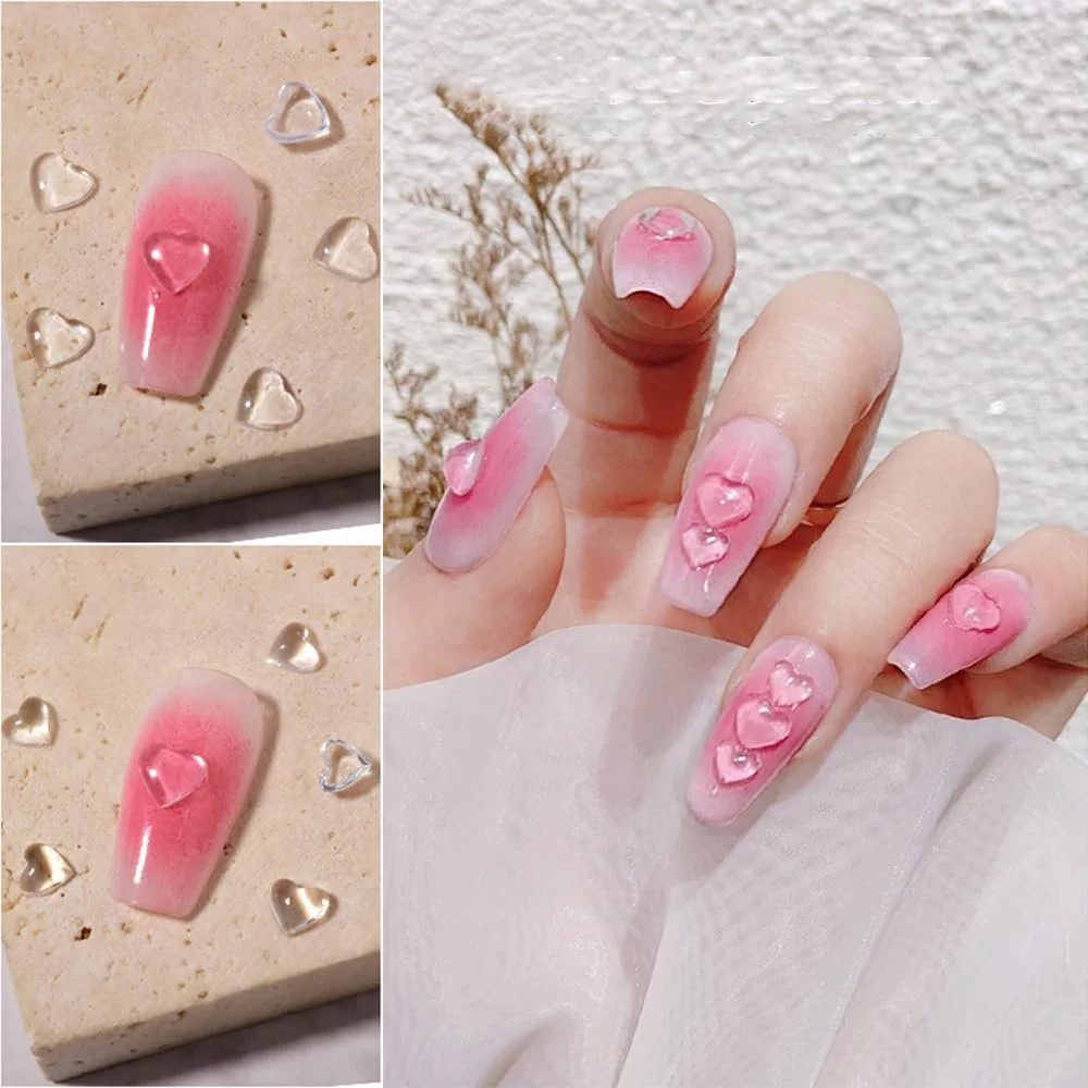 3D у формі серця (250 шт.) Прозорі акрилові стрази у формі серця DIY вироби, манікюрні аксесуари, фото №6 3D у формі серця (250 шт.) Прозорі акрилові стрази у формі серця DIY вироби, манікюрні аксесуари, фото №6