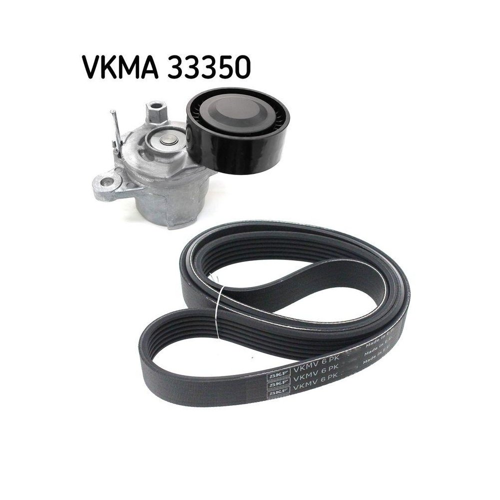 Комплект поліклинового ременя SKF VKMA 33350 для AUDI BMW CITROËN FIAT FORD MERCEDES-BENZ, фото №1
