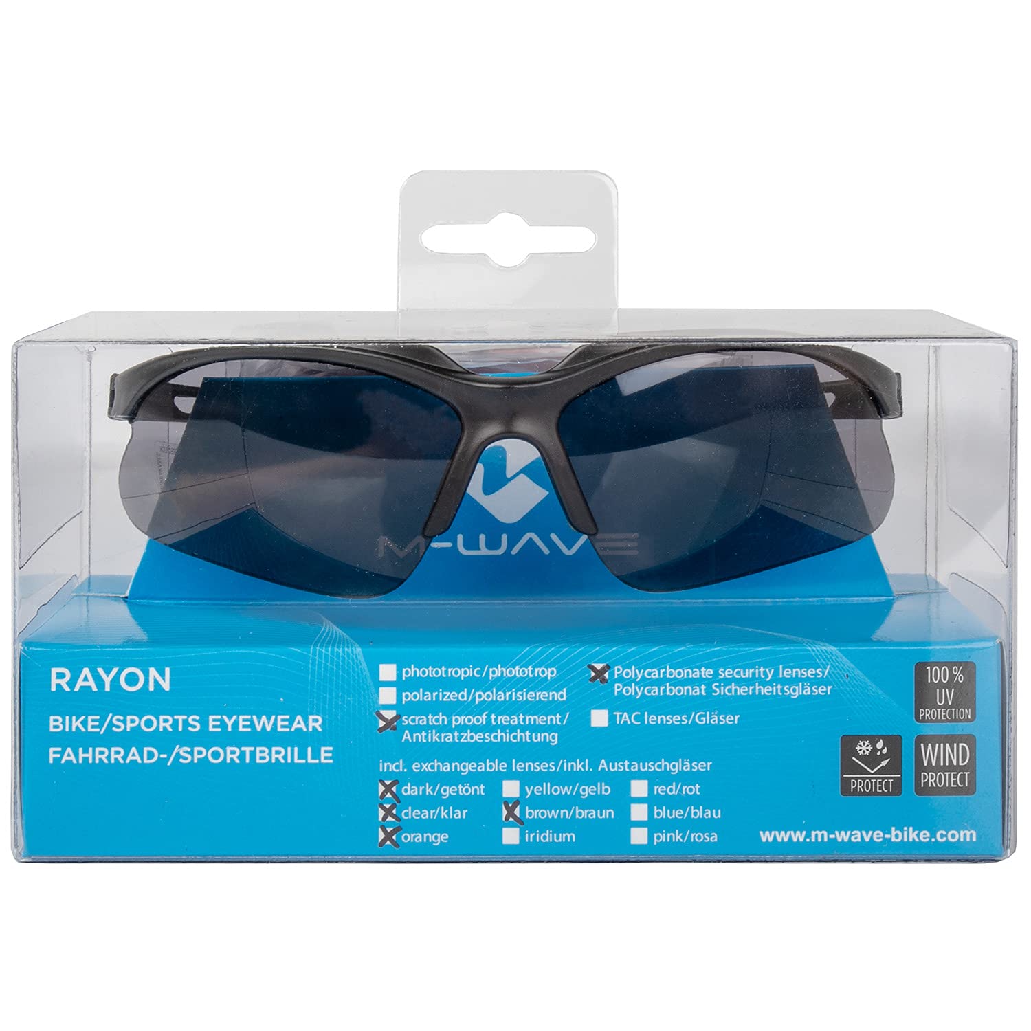 Сонцезахисні окуляри M-Wave Rayon Flexi 4 Чорний матовий, фото №6