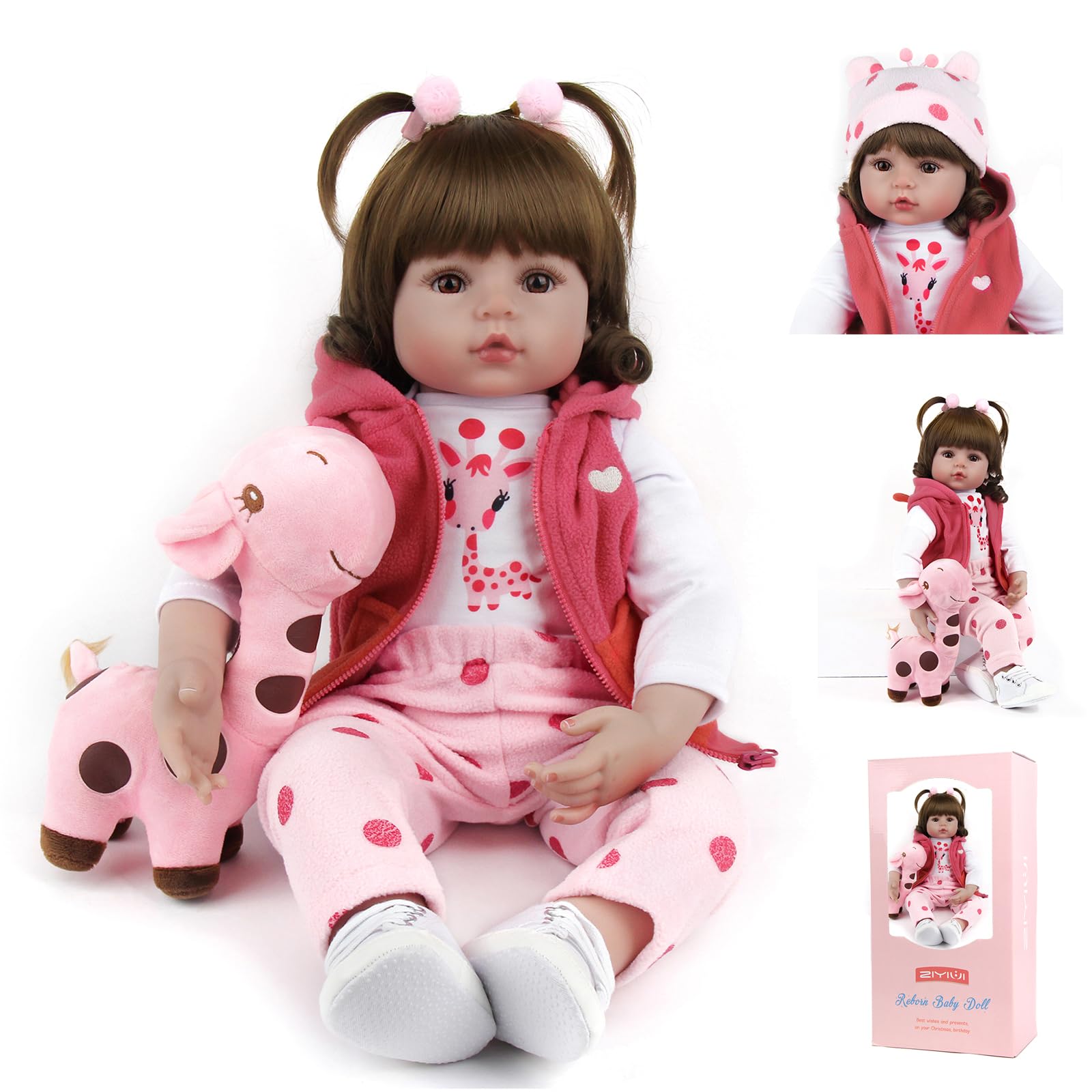Кукла TYRUGD 20 Inch 50 cm Reborn Baby Doll Девочка Как Настоящий Ребёнок Мягкий Силиконовый Виниловый Реалистичная Ручная Работа Для Детей Подарок, фото №1