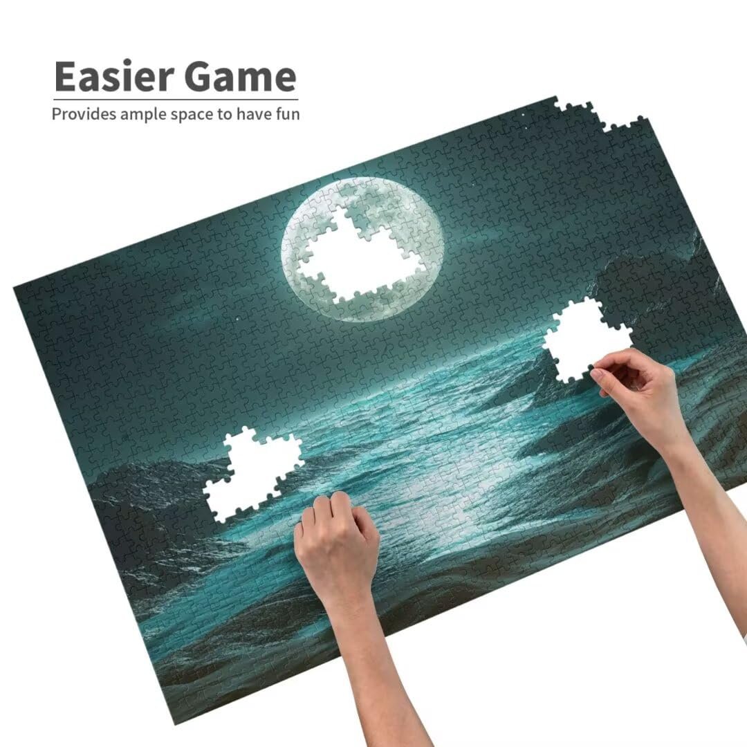 Пазл Model1499 Луна Пляж 2000 элементов деревянный 99 x 70 см в подарочной коробке, фото №4